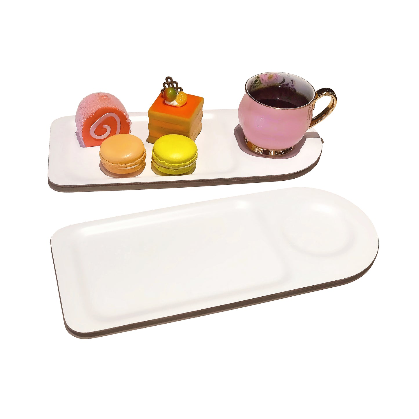 Wooden Breakfast Tray (White)